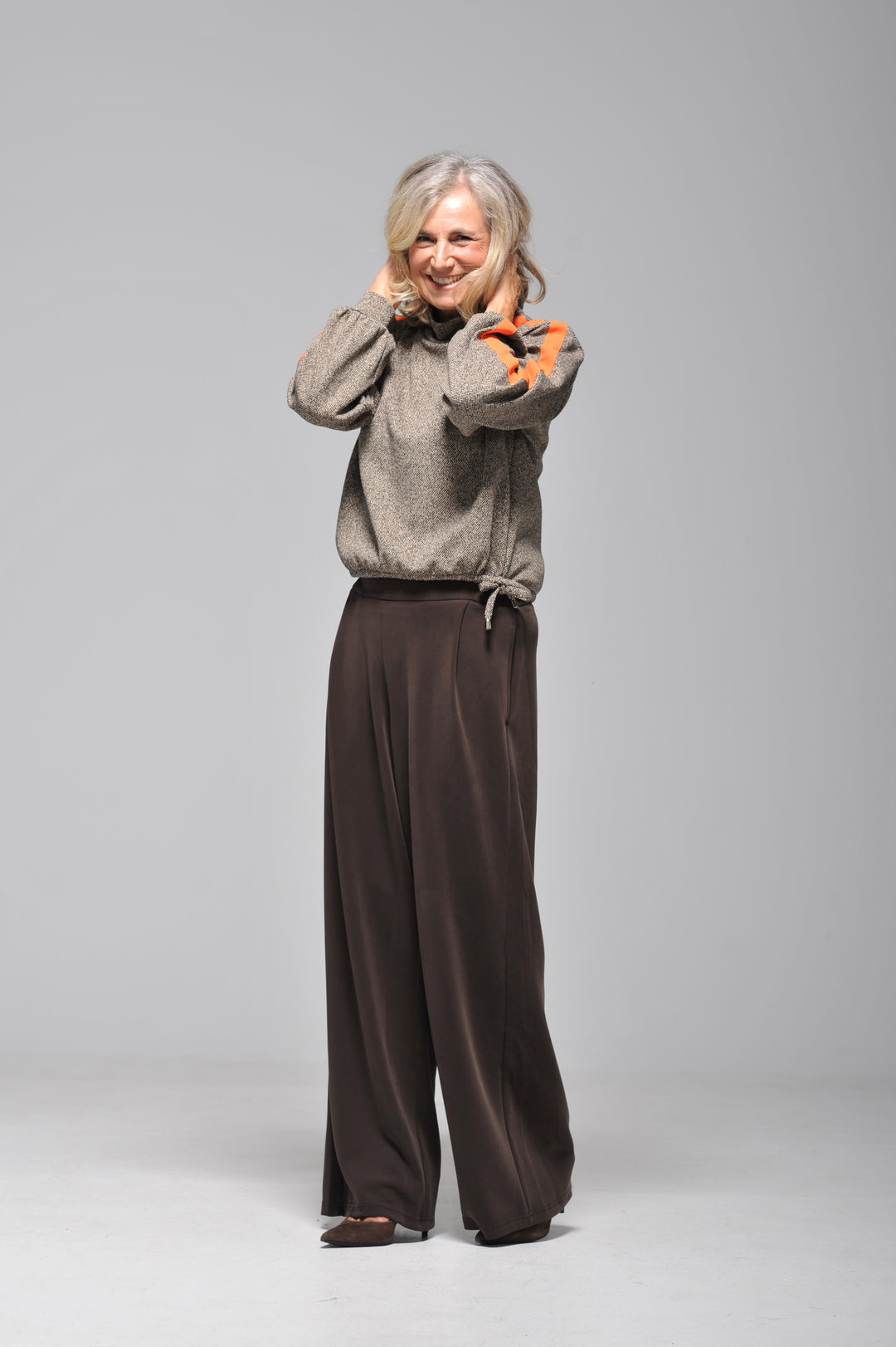Sweat Cropped mit Racing-Stripes