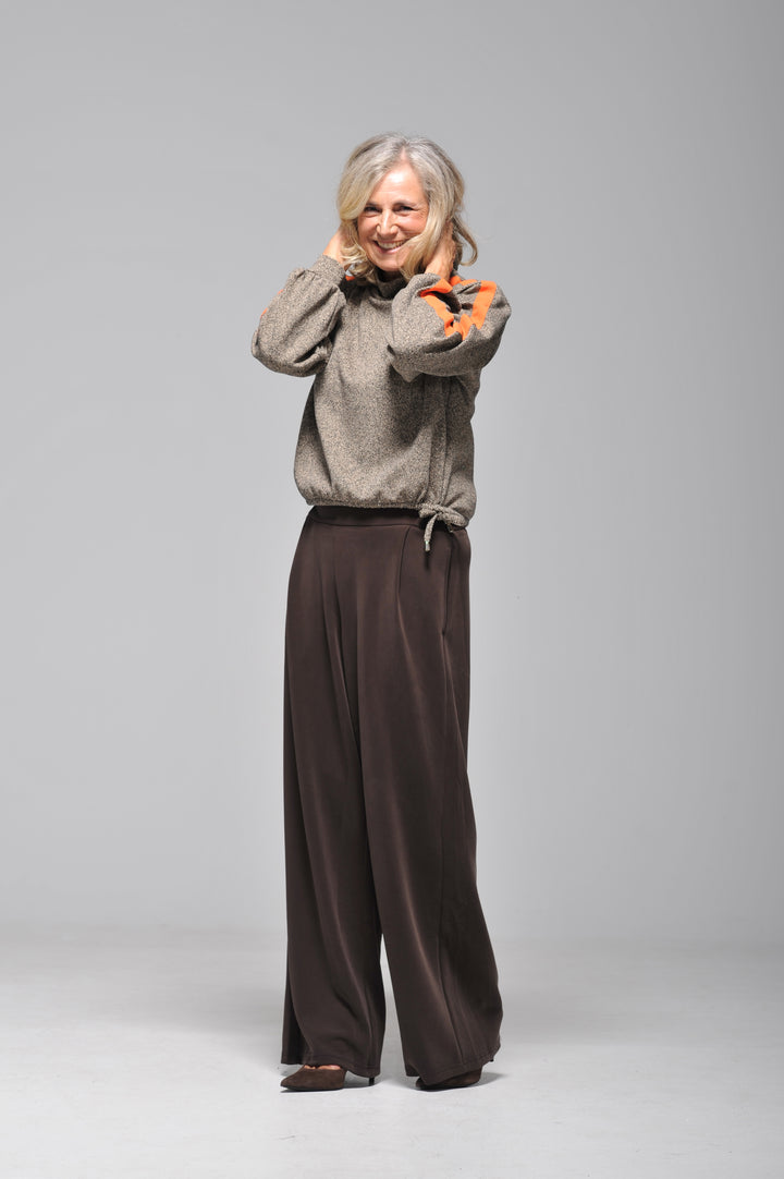 Sweat Cropped mit Racing-Stripes