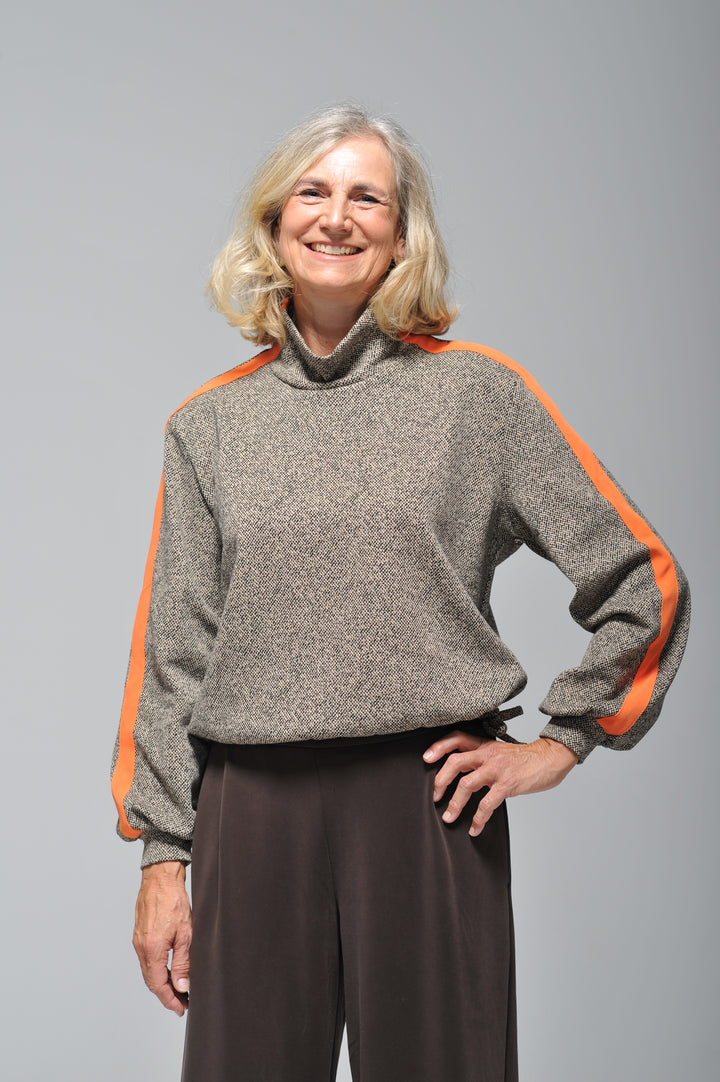 Sweat Cropped mit Racing-Stripes