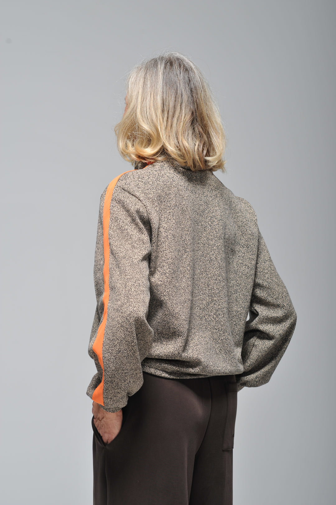 Sweat Cropped mit Racing-Stripes