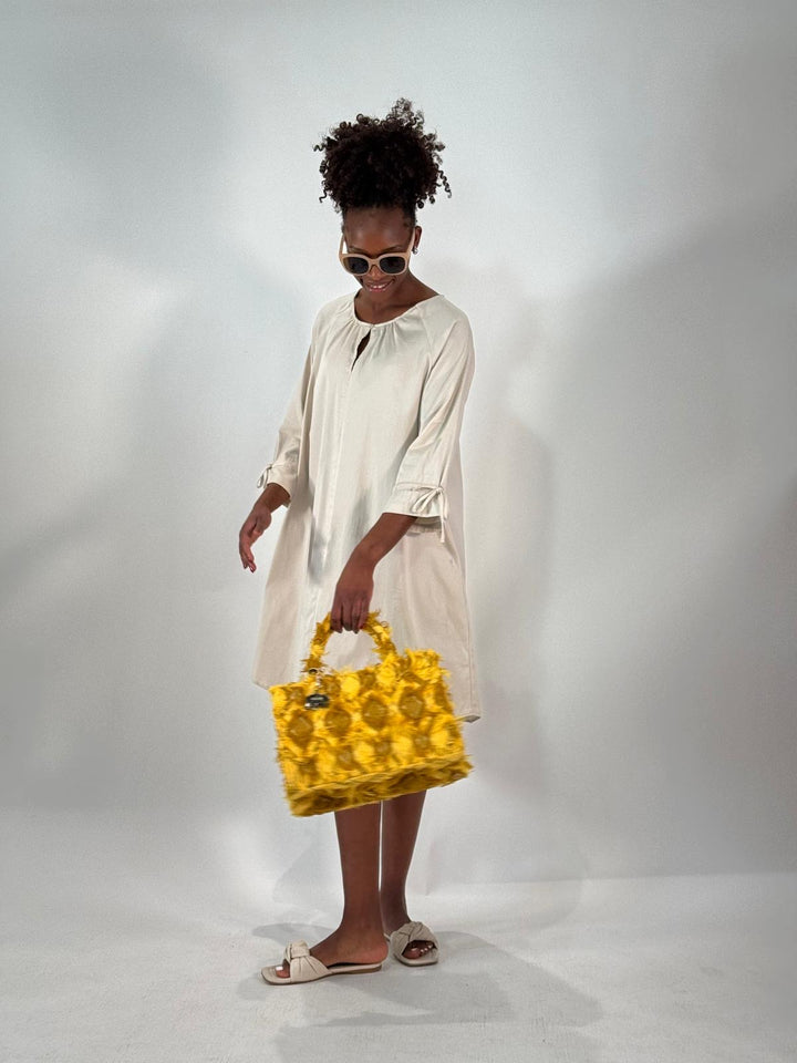 Petit sac fourre-tout jaune