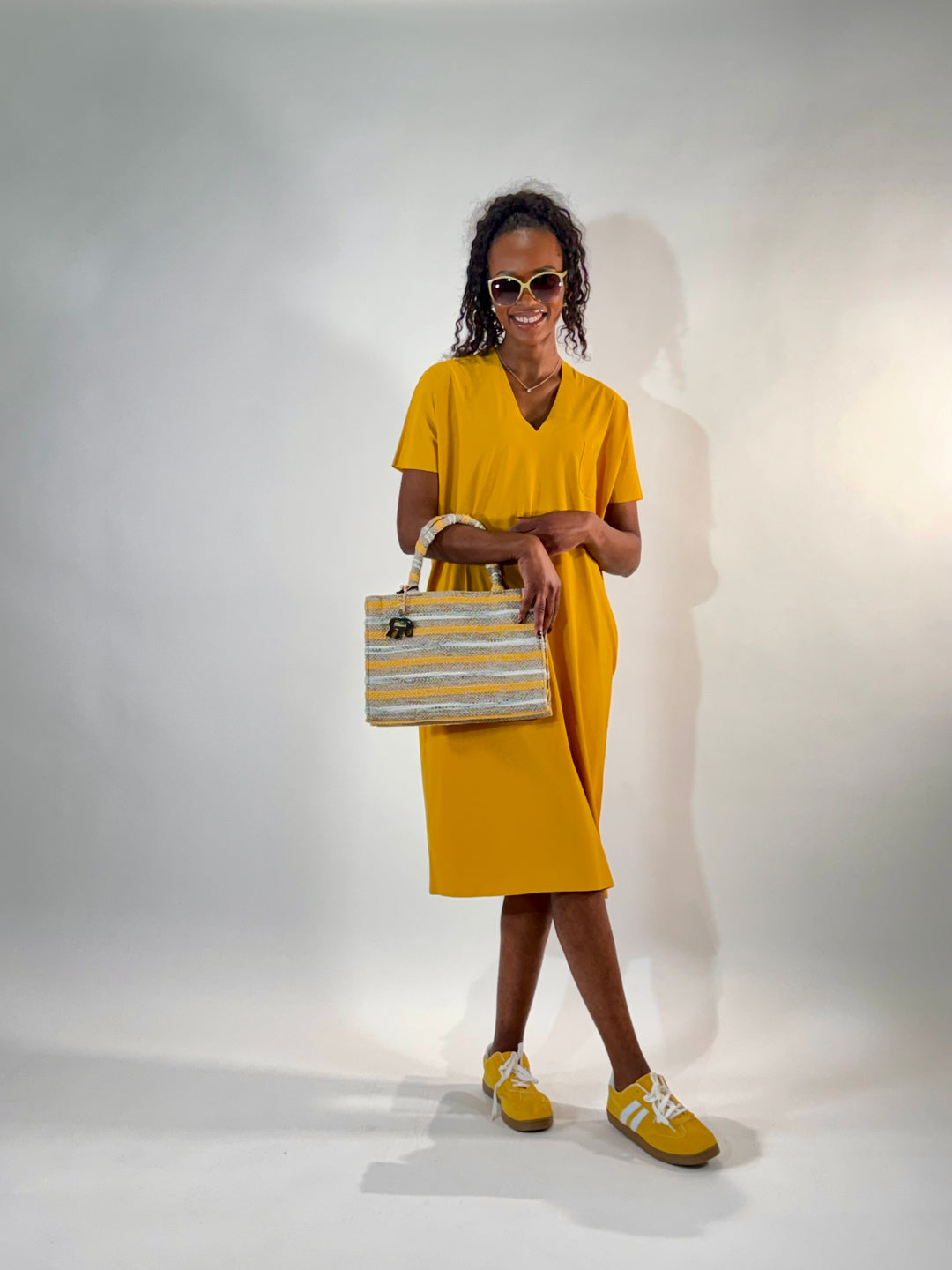 Book Tote Small im Streifen-Design