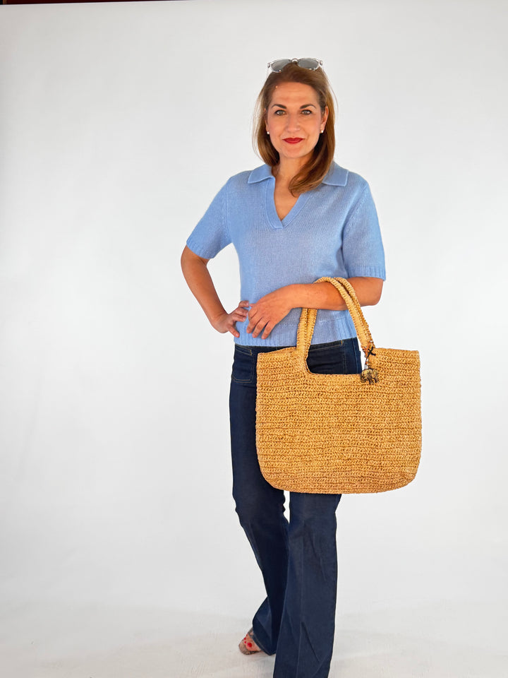 Shopper Raffia Henkeltasche