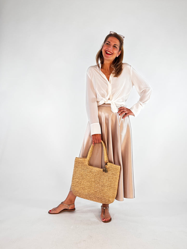 Shopper Raffia Henkeltasche
