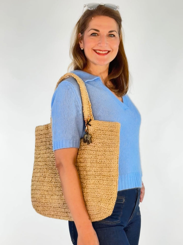 Shopper Raffia Henkeltasche