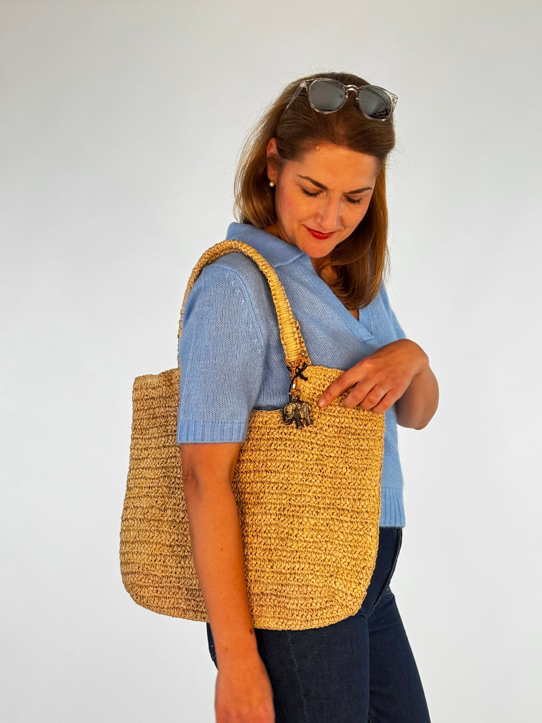 Shopper Raffia Henkeltasche