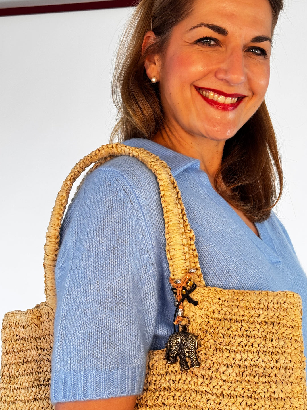 Shopper Raffia Henkeltasche