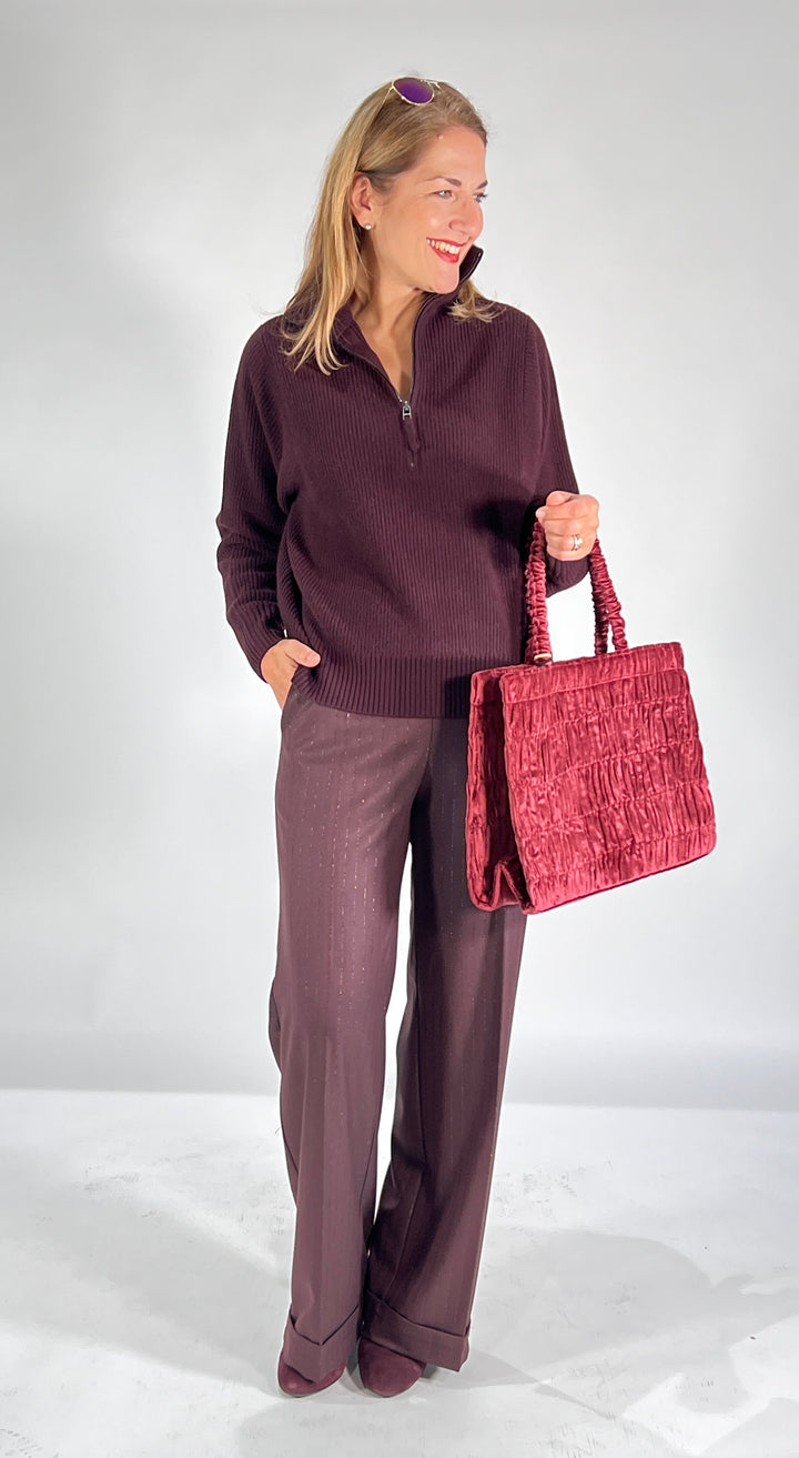 Book Tote Large Velvet