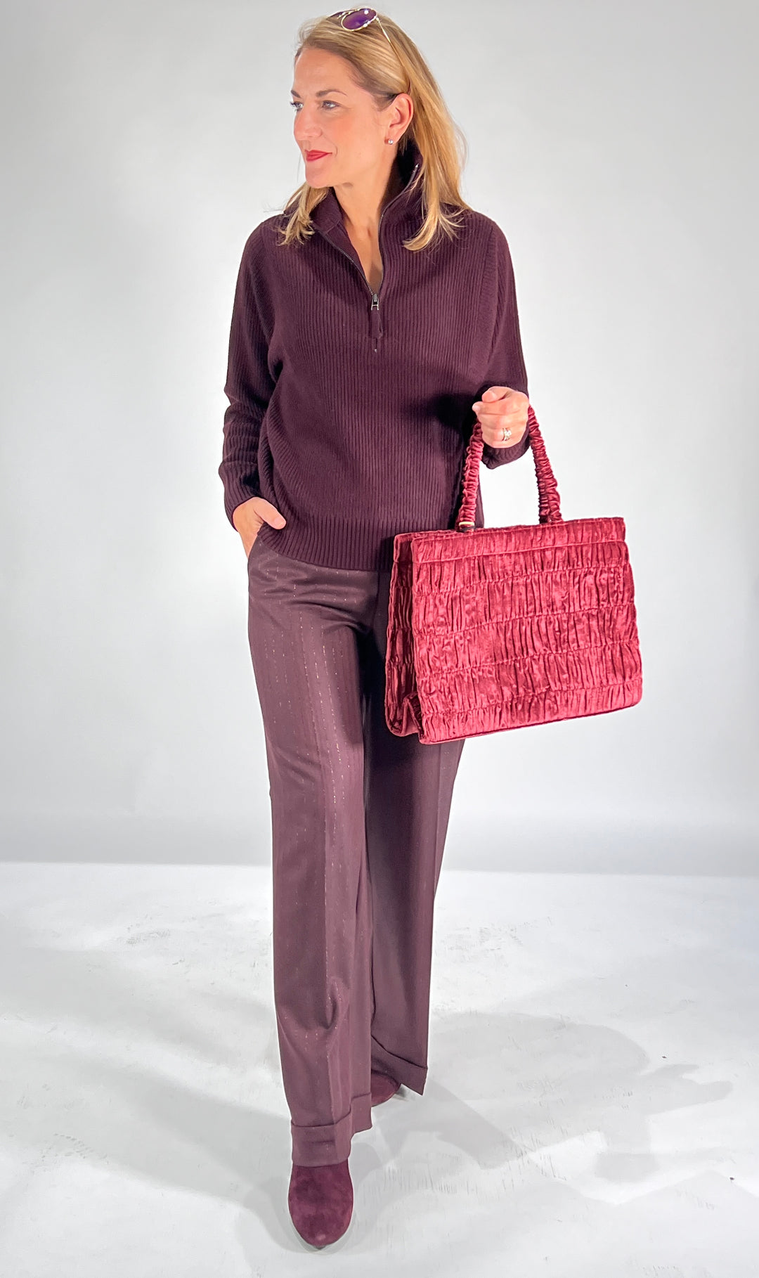 Book Tote Large Velvet