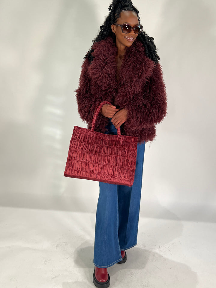 Book Tote Large Velvet