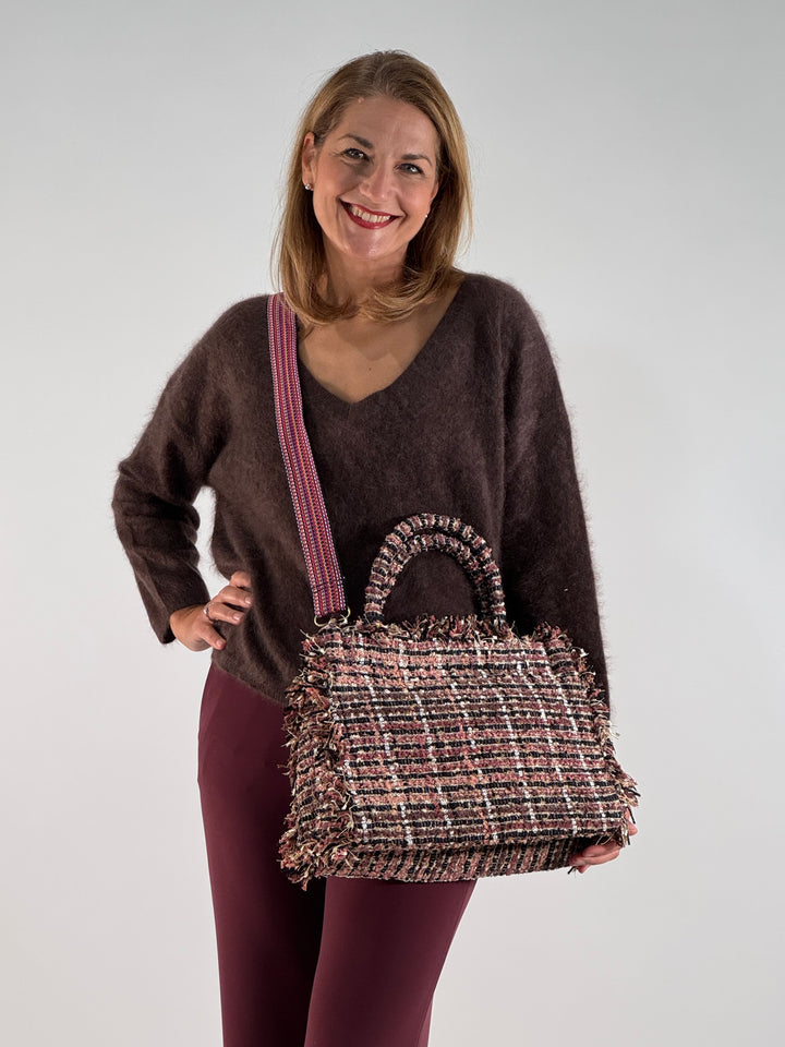 Book Tote Small Bouclé