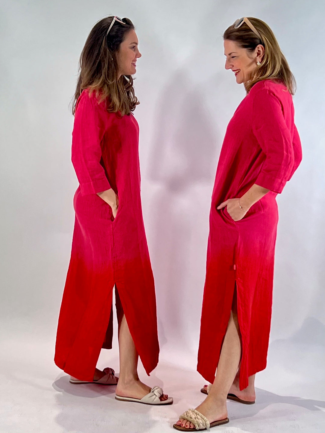 Robe longue en 100% lin