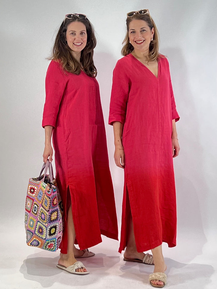Robe longue en 100% lin