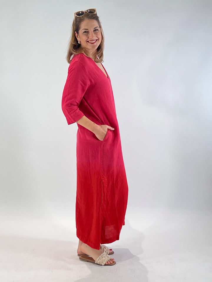 Robe longue en 100% lin