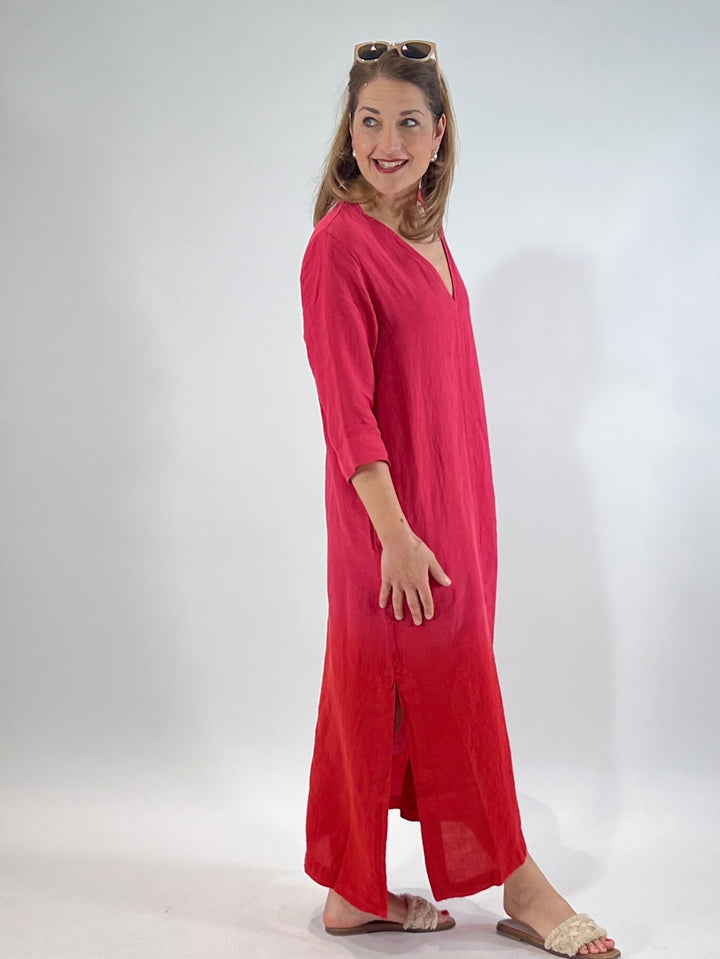 Robe longue en 100% lin