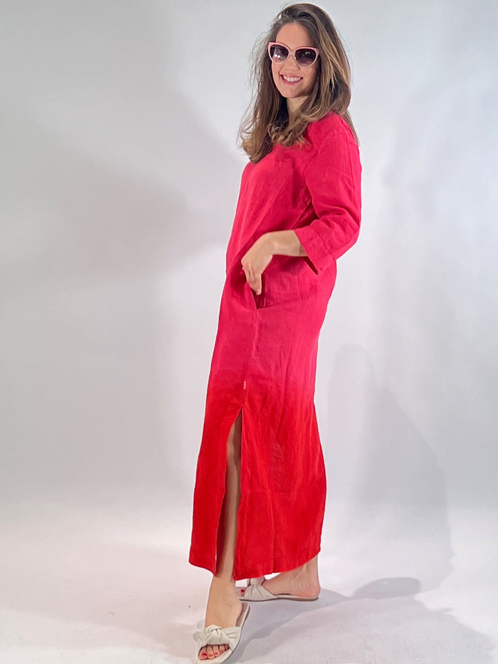 Robe longue en 100% lin