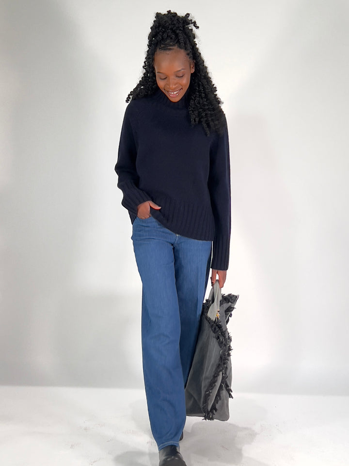 Pull avec détails torsadés