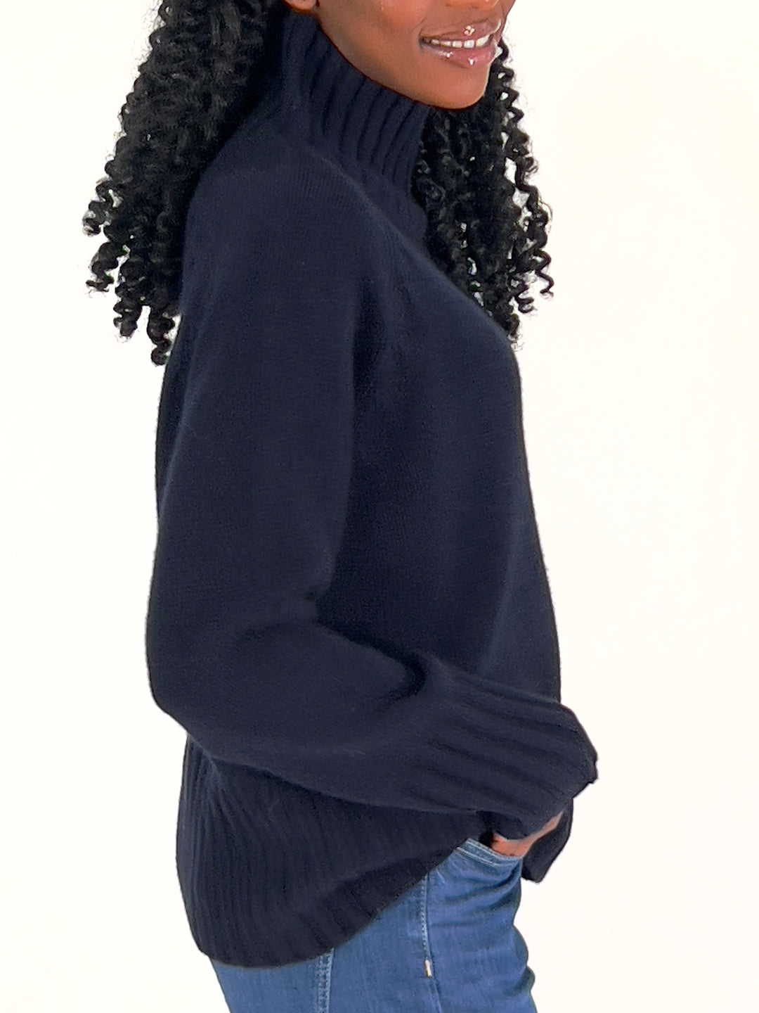 Pull avec détails torsadés