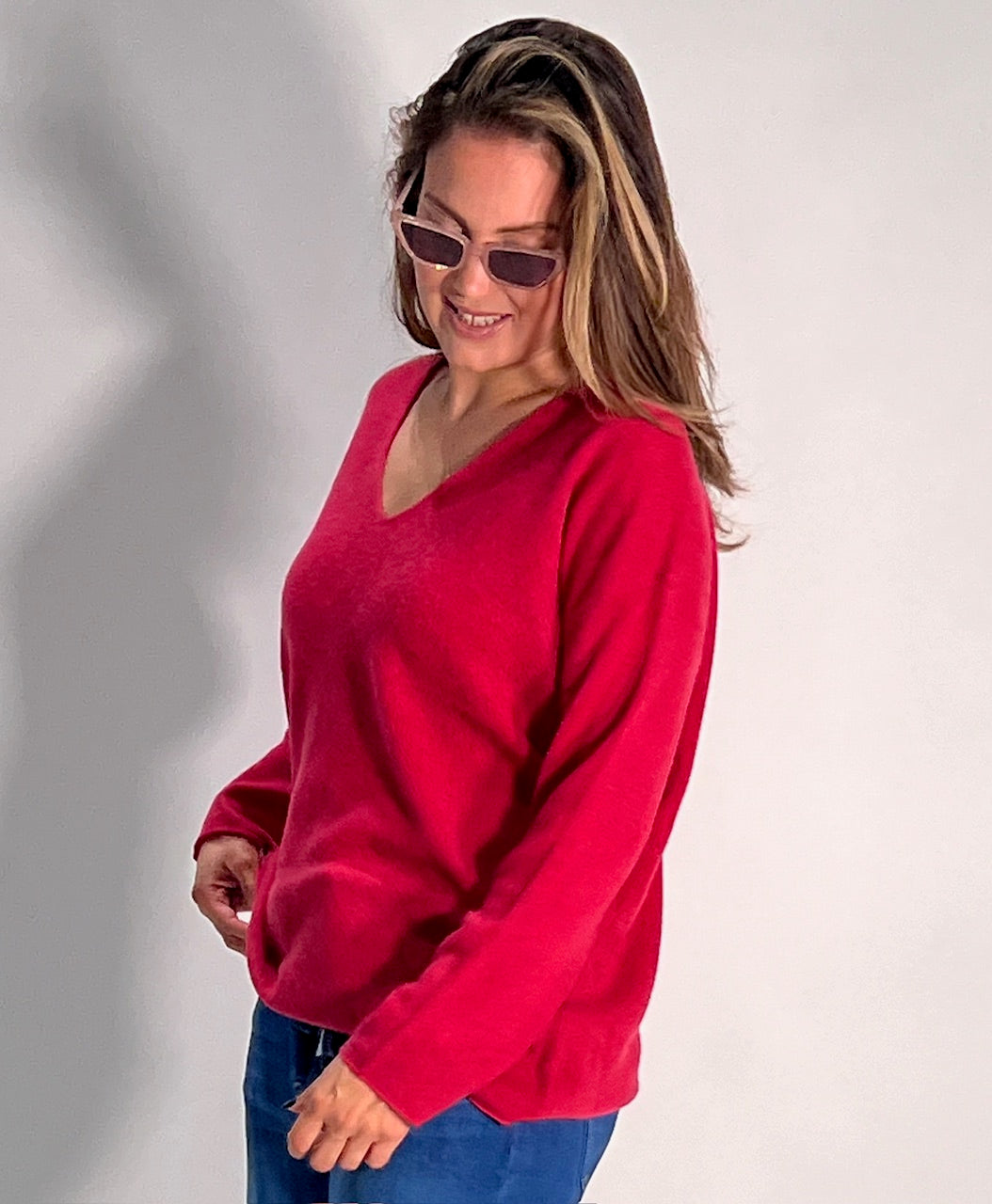 Leichter V-Neck Pulli