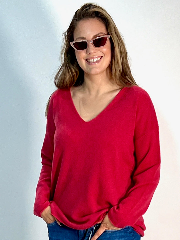 Leichter V-Neck Pulli