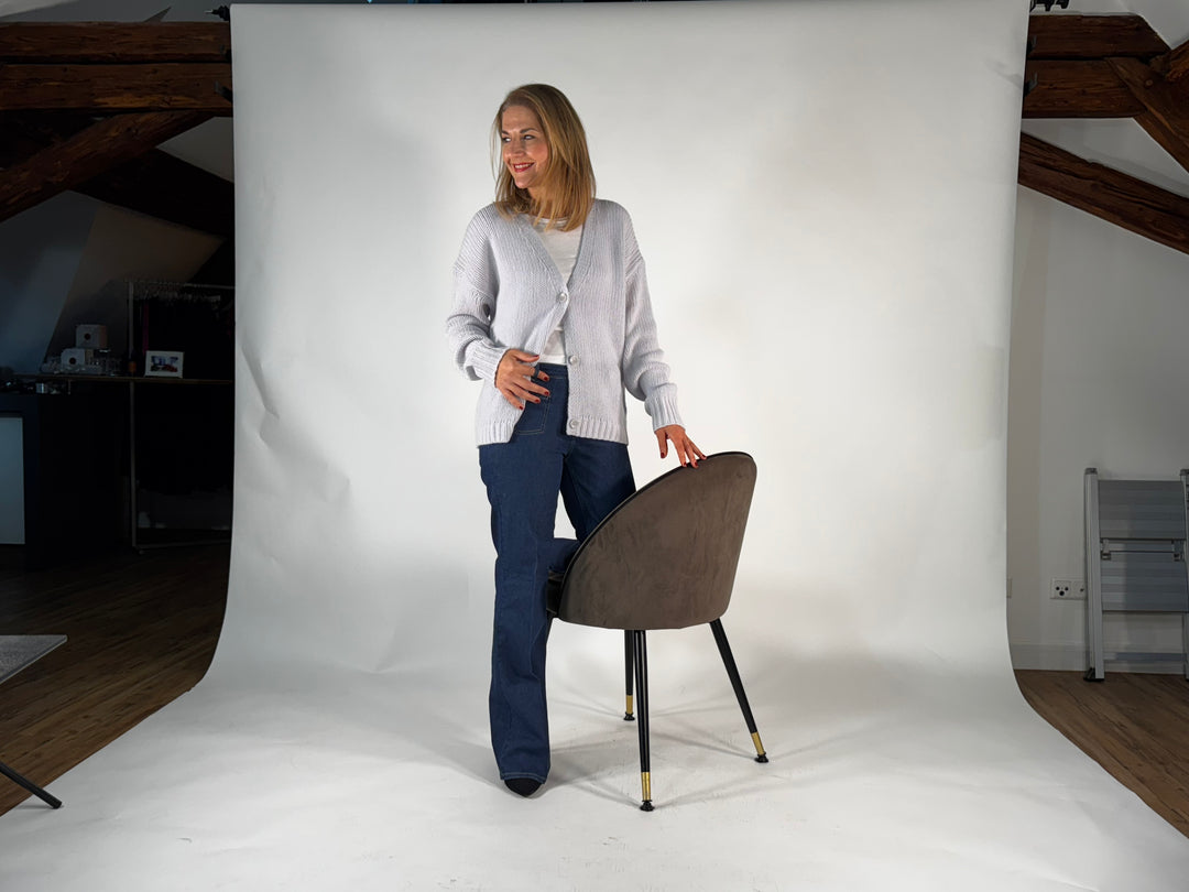 Strickjacke flauschig