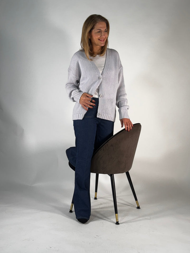 Strickjacke flauschig