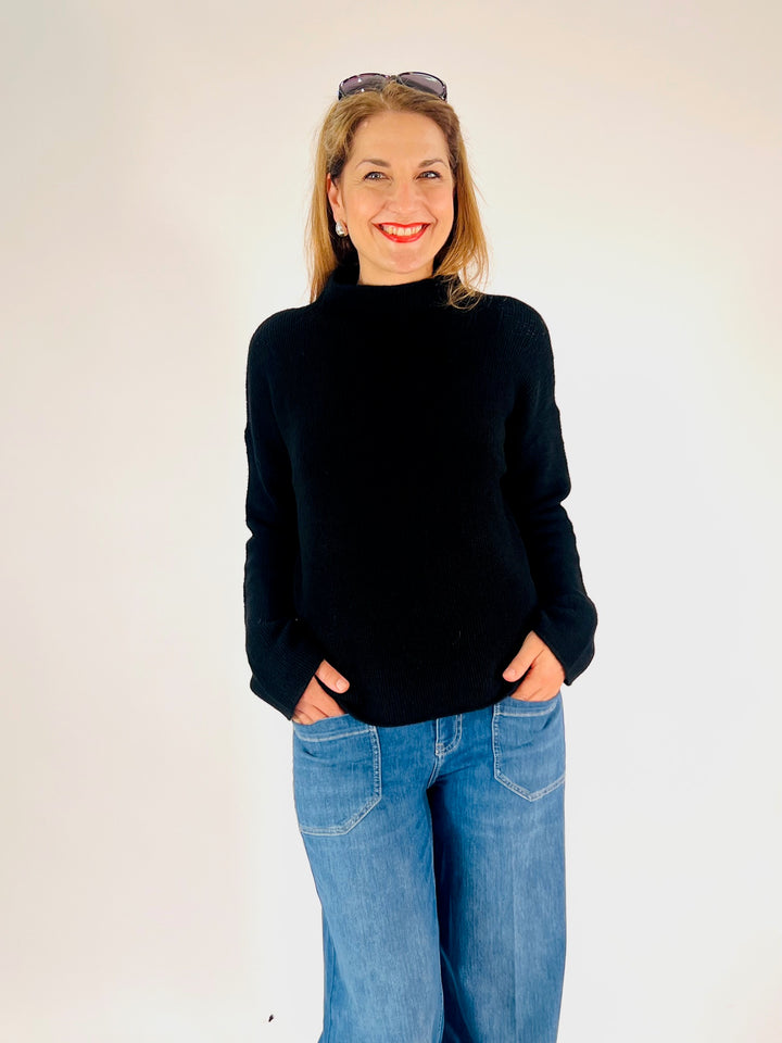 Leichter Stehkragen Pulli