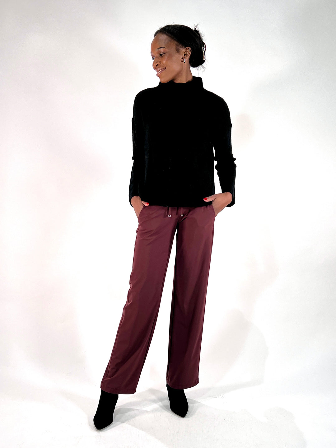 Leichter Stehkragen Pulli