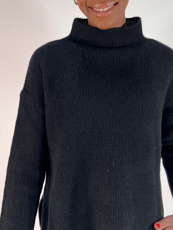 Leichter Stehkragen Pulli