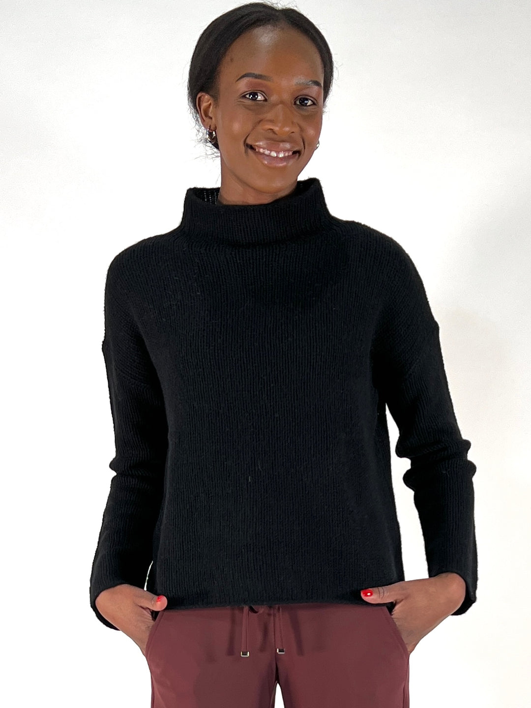 Leichter Stehkragen Pulli