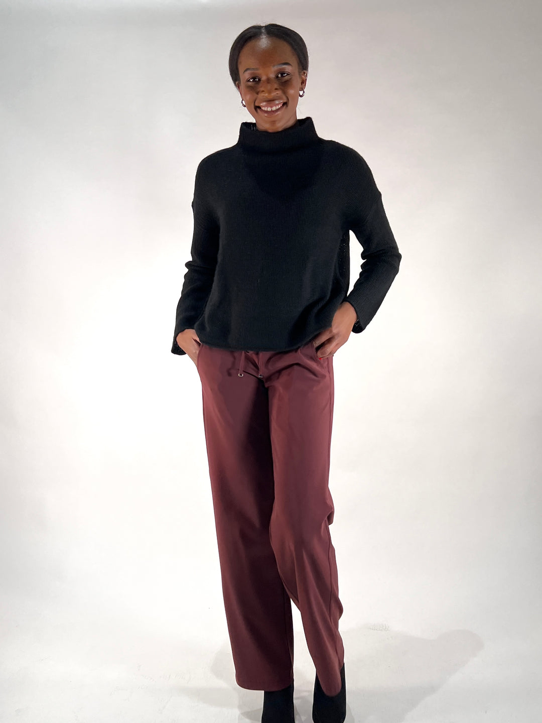 Leichter Stehkragen Pulli