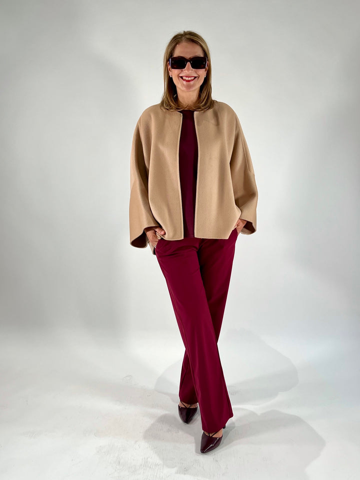 Jacke offen in Doubleface