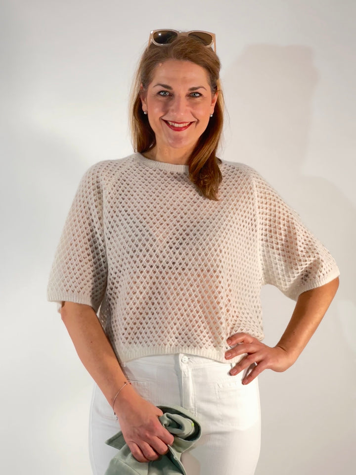 Ajour Pulli 3/4-Arm