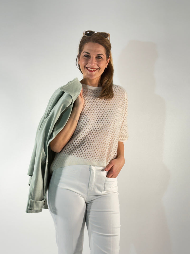 Ajour Pulli 3/4-Arm