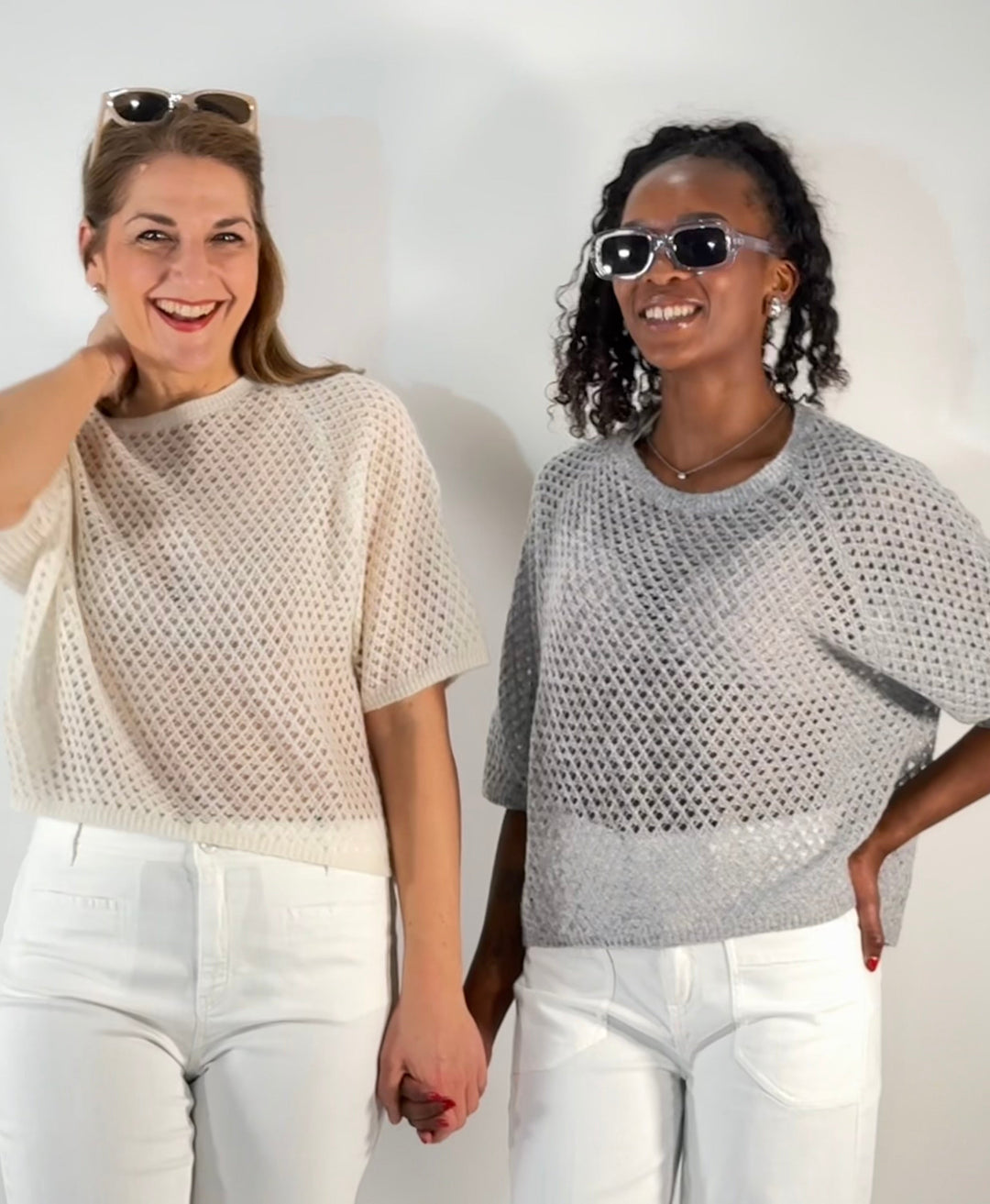 Ajour Pulli 3/4-Arm