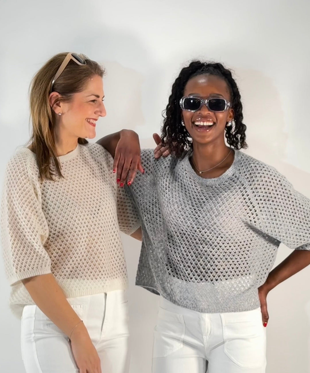 Ajour Pulli 3/4-Arm