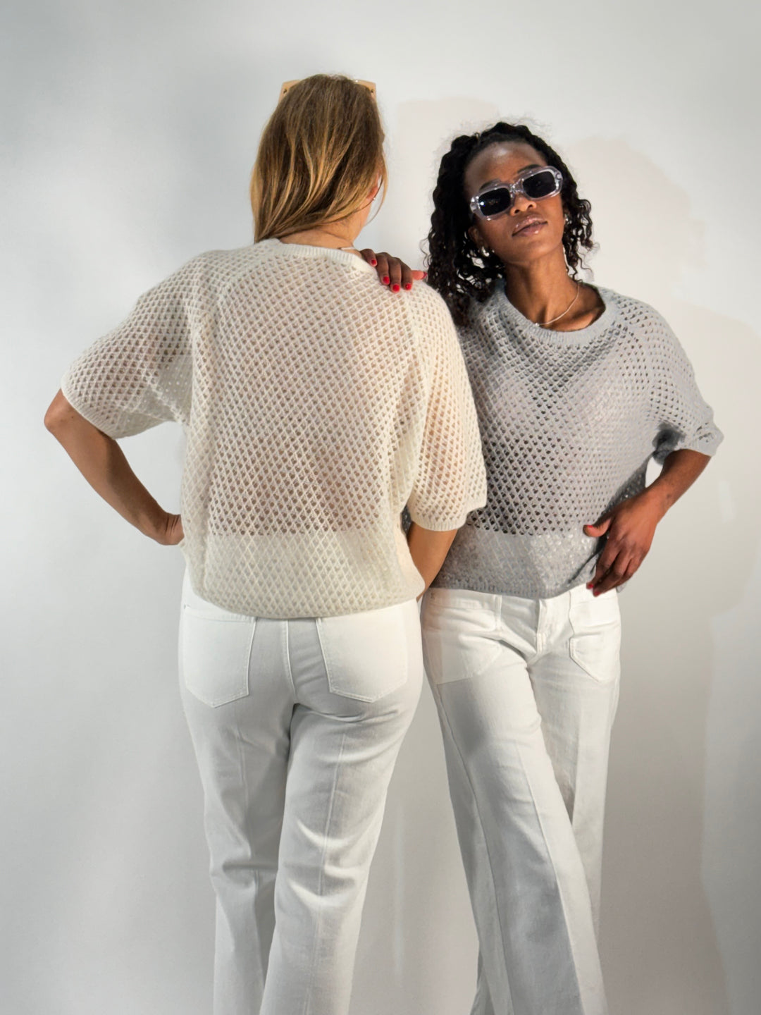Ajour Pulli 3/4-Arm