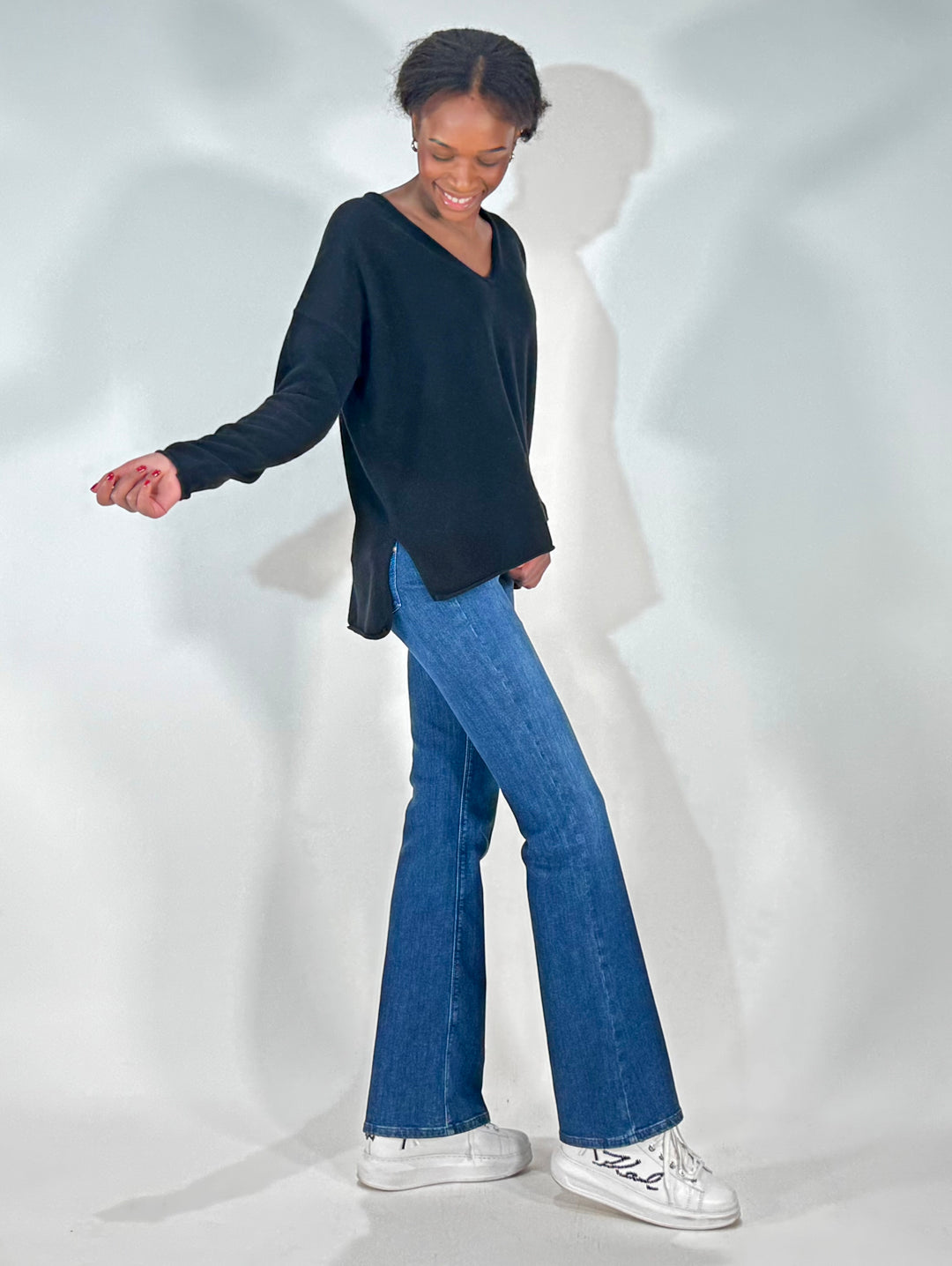 Cashmere-Pulli V-Neck