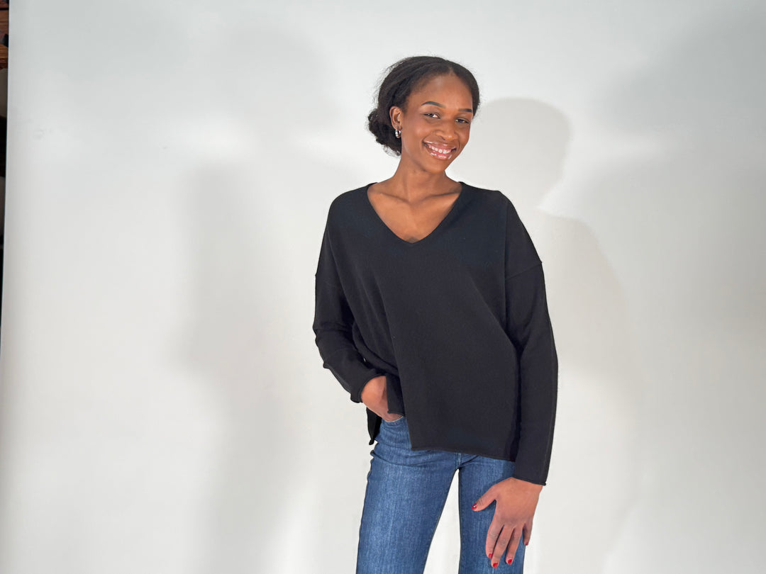 Cashmere-Pulli V-Neck