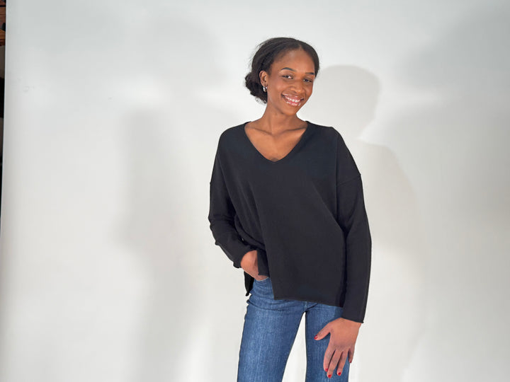 Cashmere-Pulli V-Neck