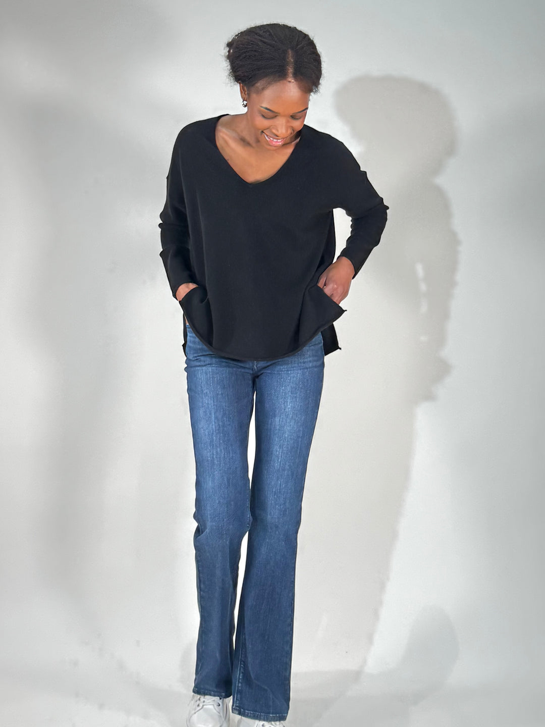 Cashmere-Pulli V-Neck