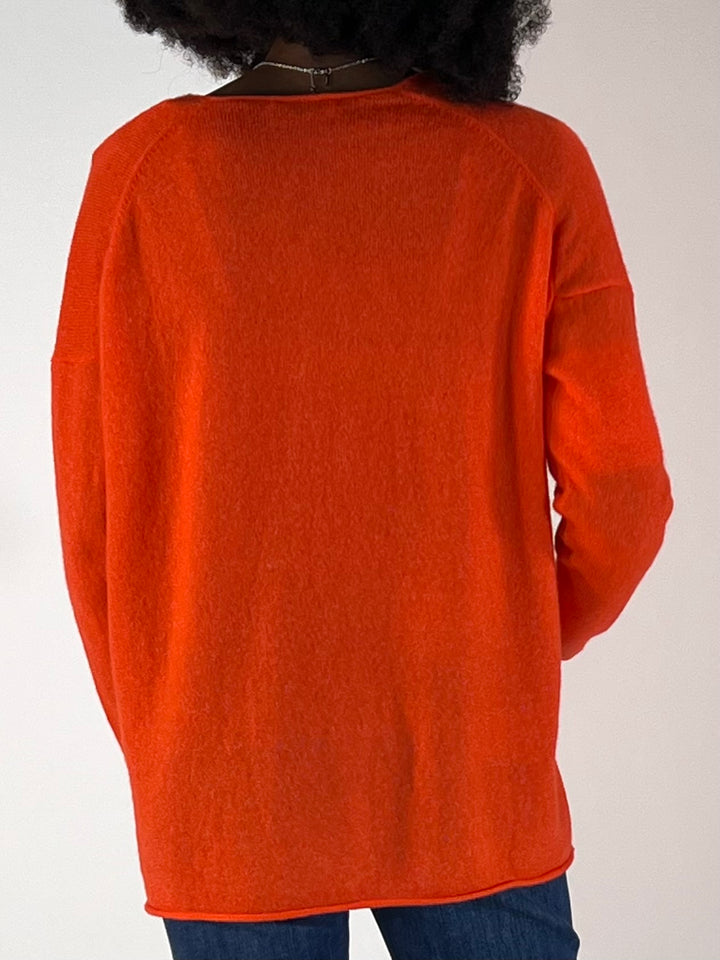 Cashmere-Seide Pullover V-Neck