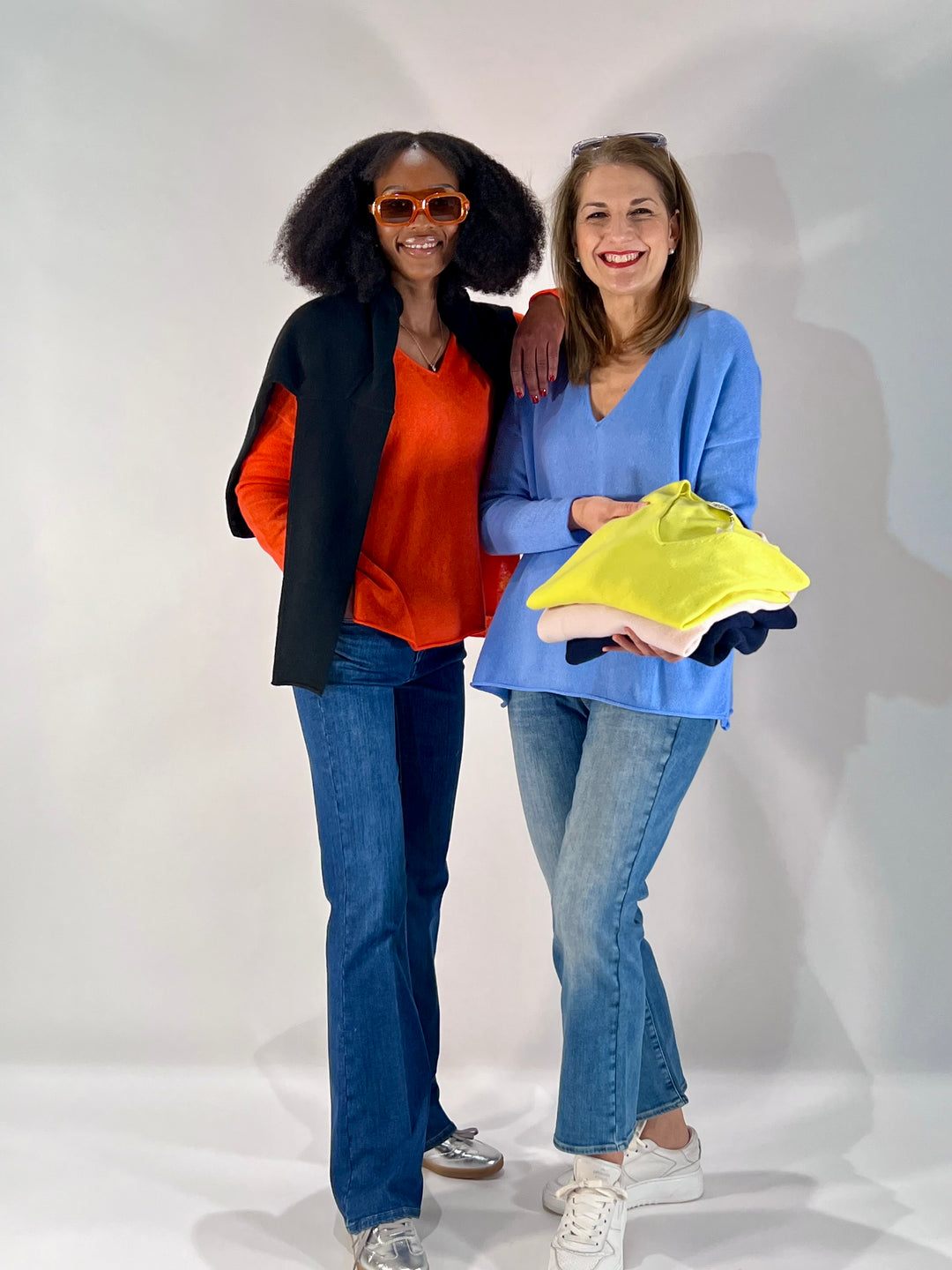 Cashmere-Seide Pullover V-Neck