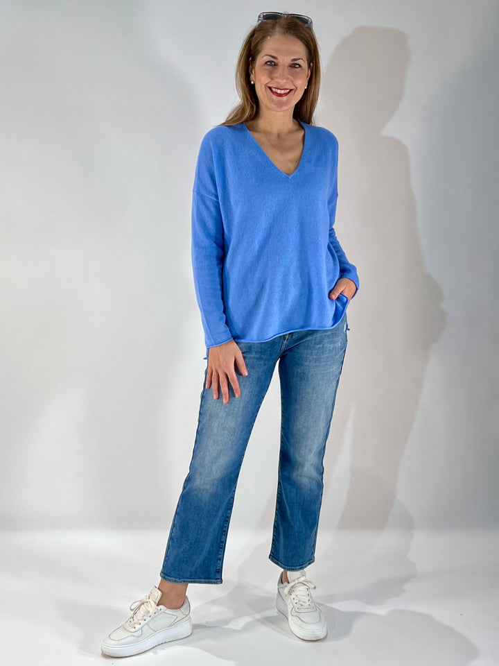 Cashmere-Seide Pullover V-Neck