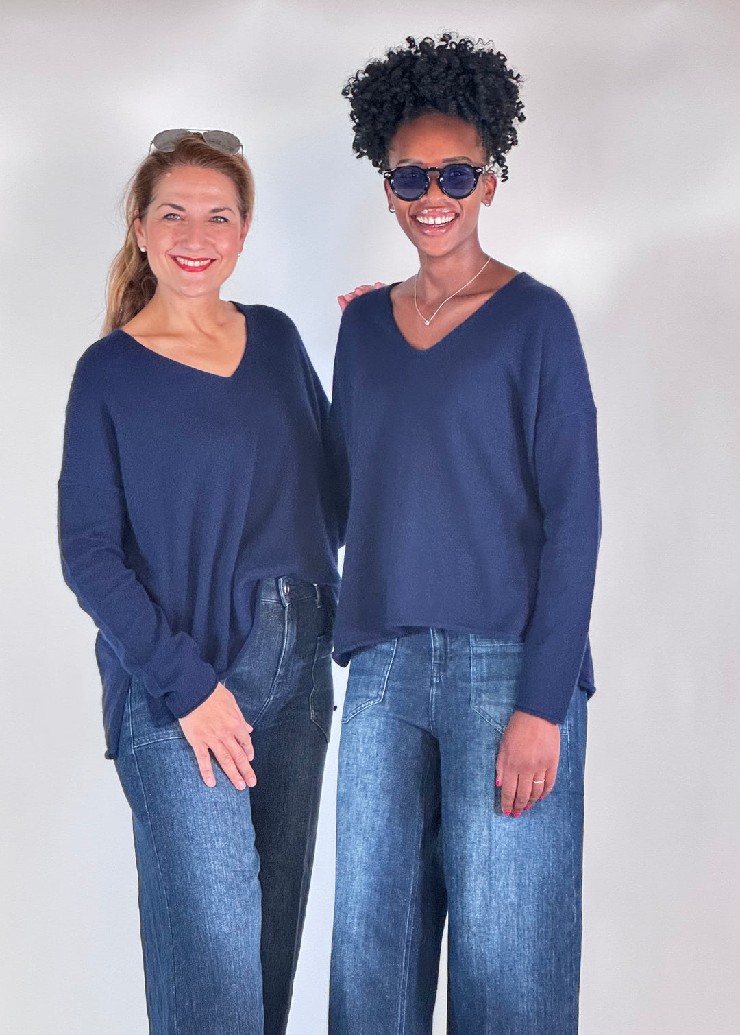 Cashmere-Seide Pullover V-Neck