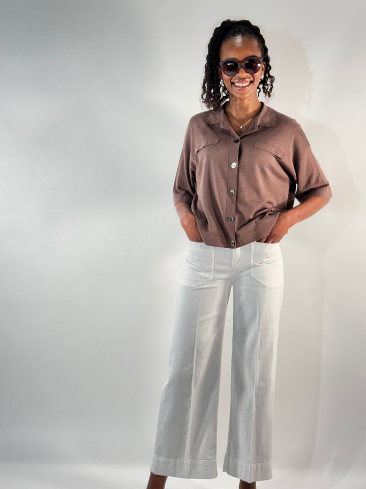 Polo Cardigan 1/2-Arm