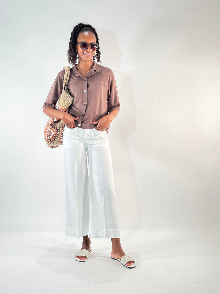 Polo Cardigan 1/2-Arm