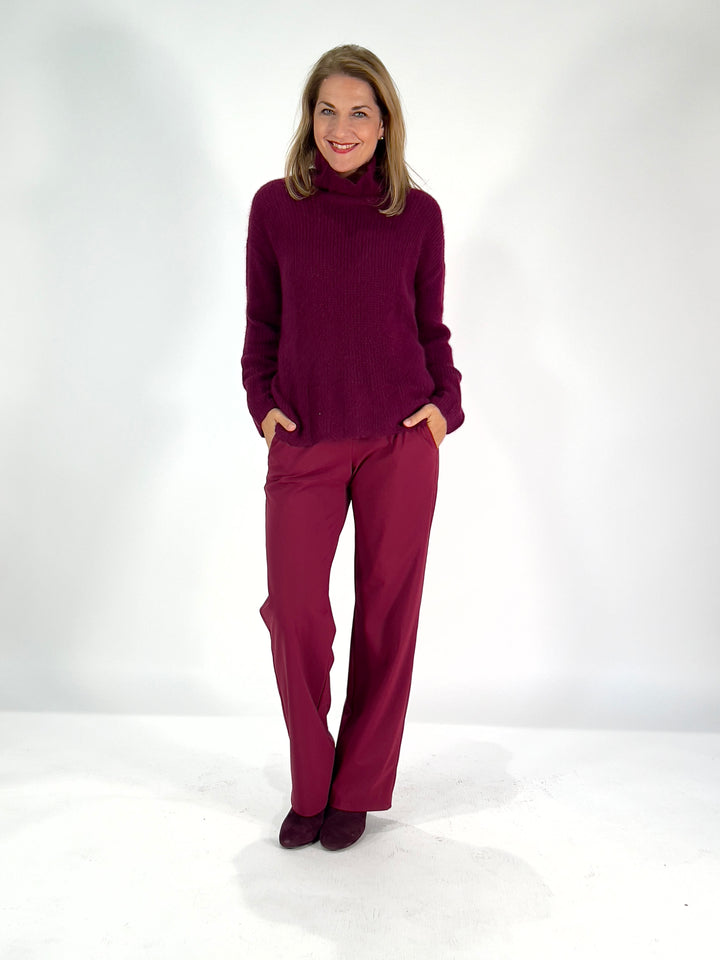 Rollkragen-Pulli Cashmere Seide