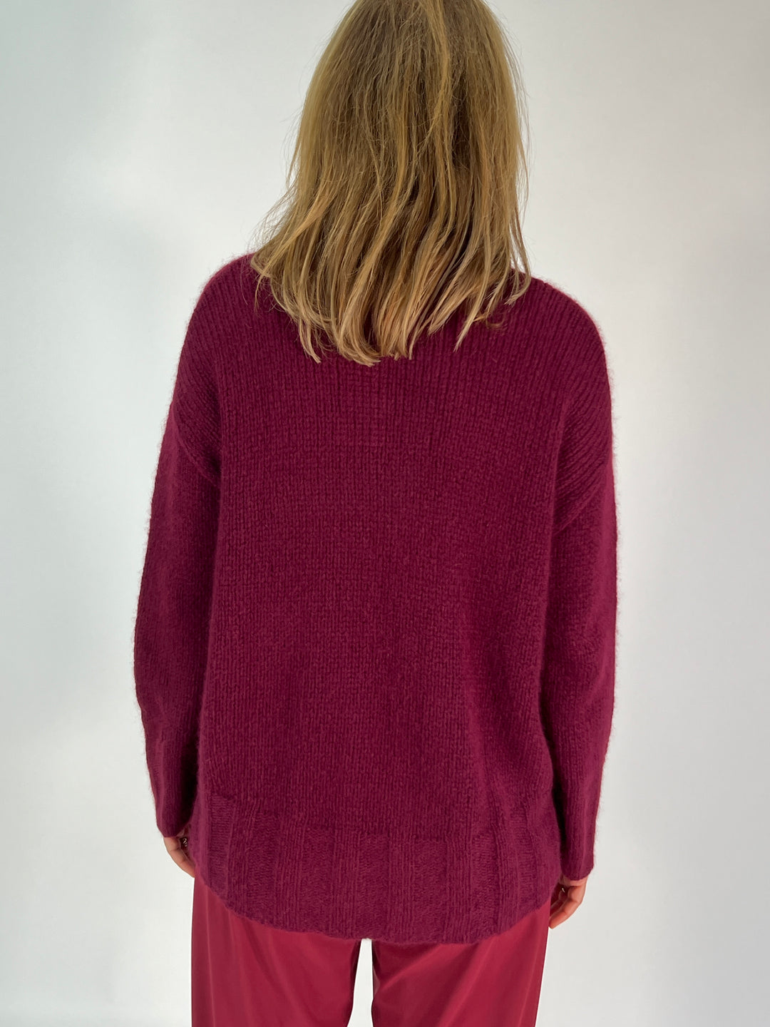 Rollkragen-Pulli Cashmere Seide