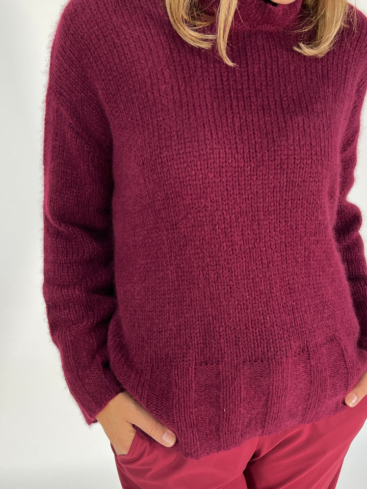 Rollkragen-Pulli Cashmere Seide